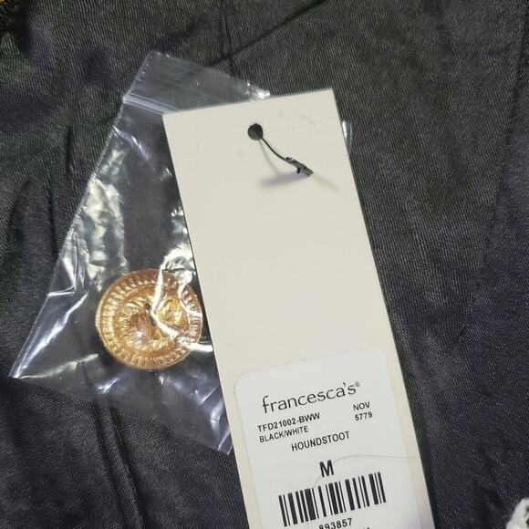 Francesca Women Preppy Button Accent Checkered Skirt Size Medium MINI NEW - Picture 7 of 9